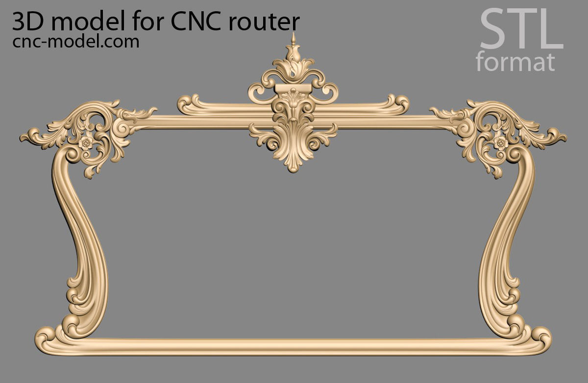 Frame mirror 3D model_35