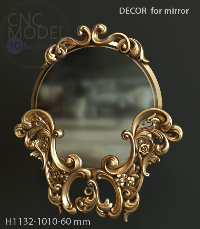 Frame mirror 3D model_20