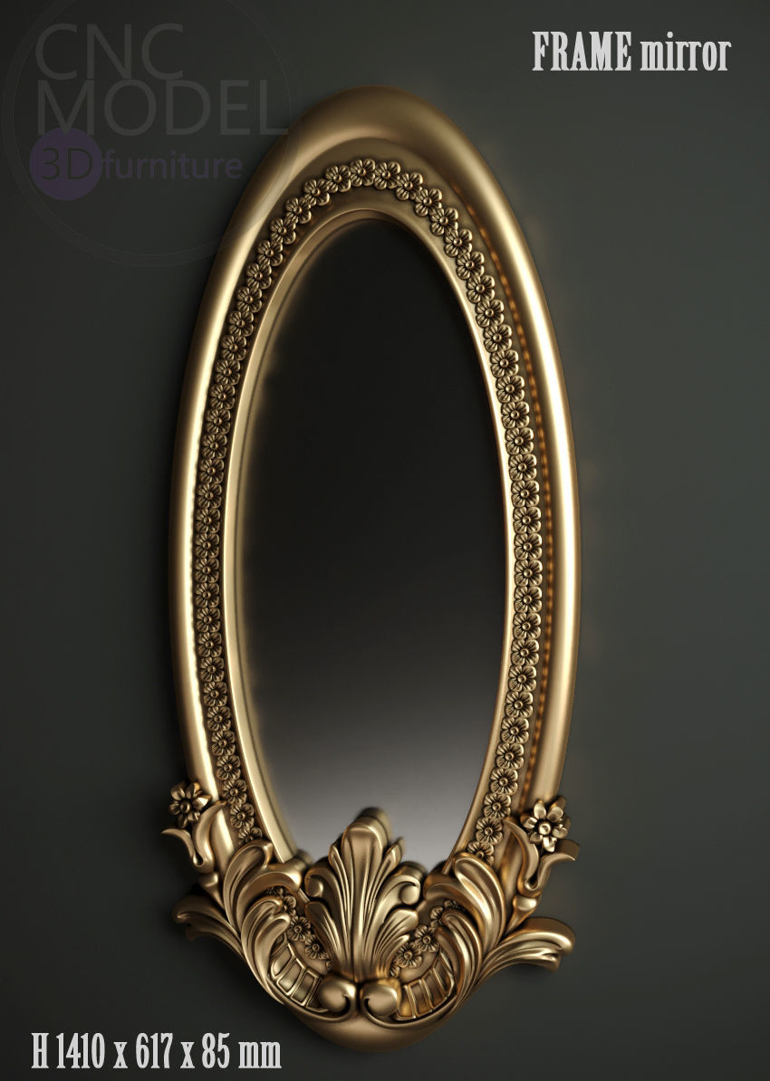 Frame mirror 3D model_1
