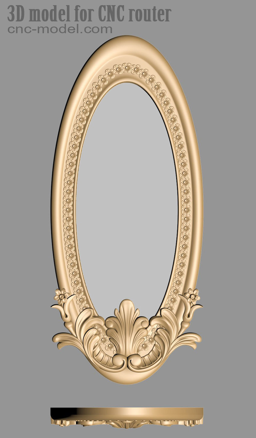Frame mirror 3D model_2