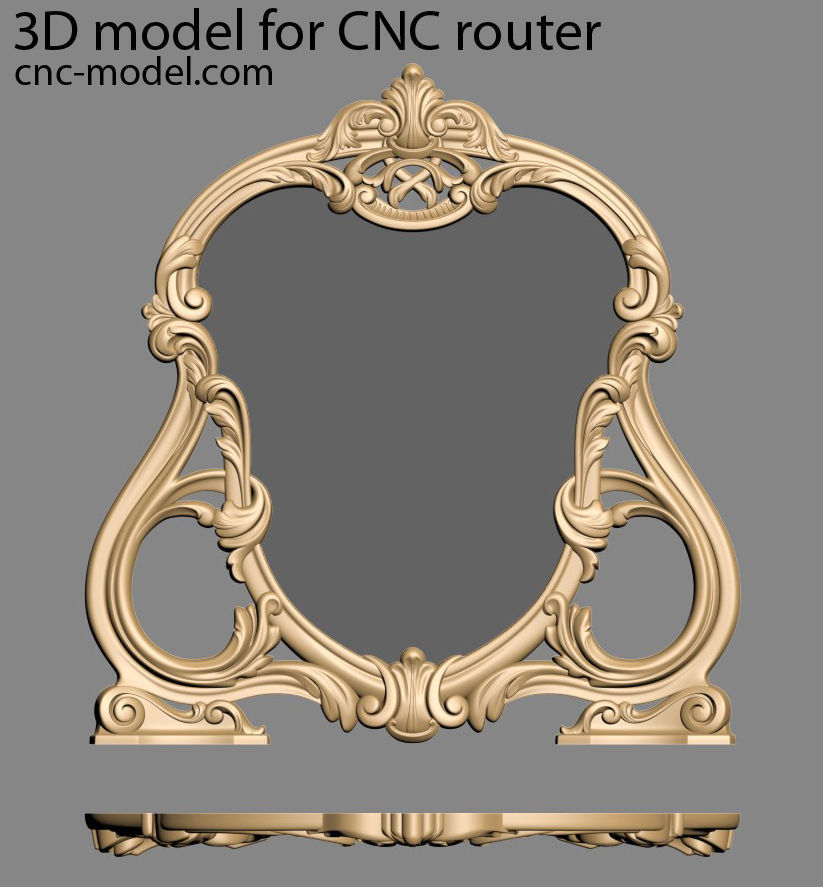 Frame mirror 3D model_19