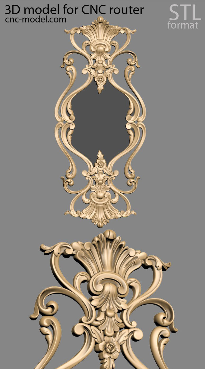 Frame mirror 3D model_31