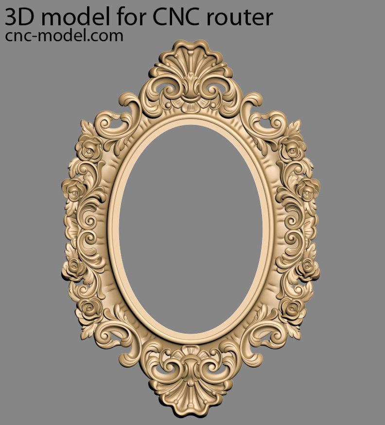 Frame mirror 3D model_39