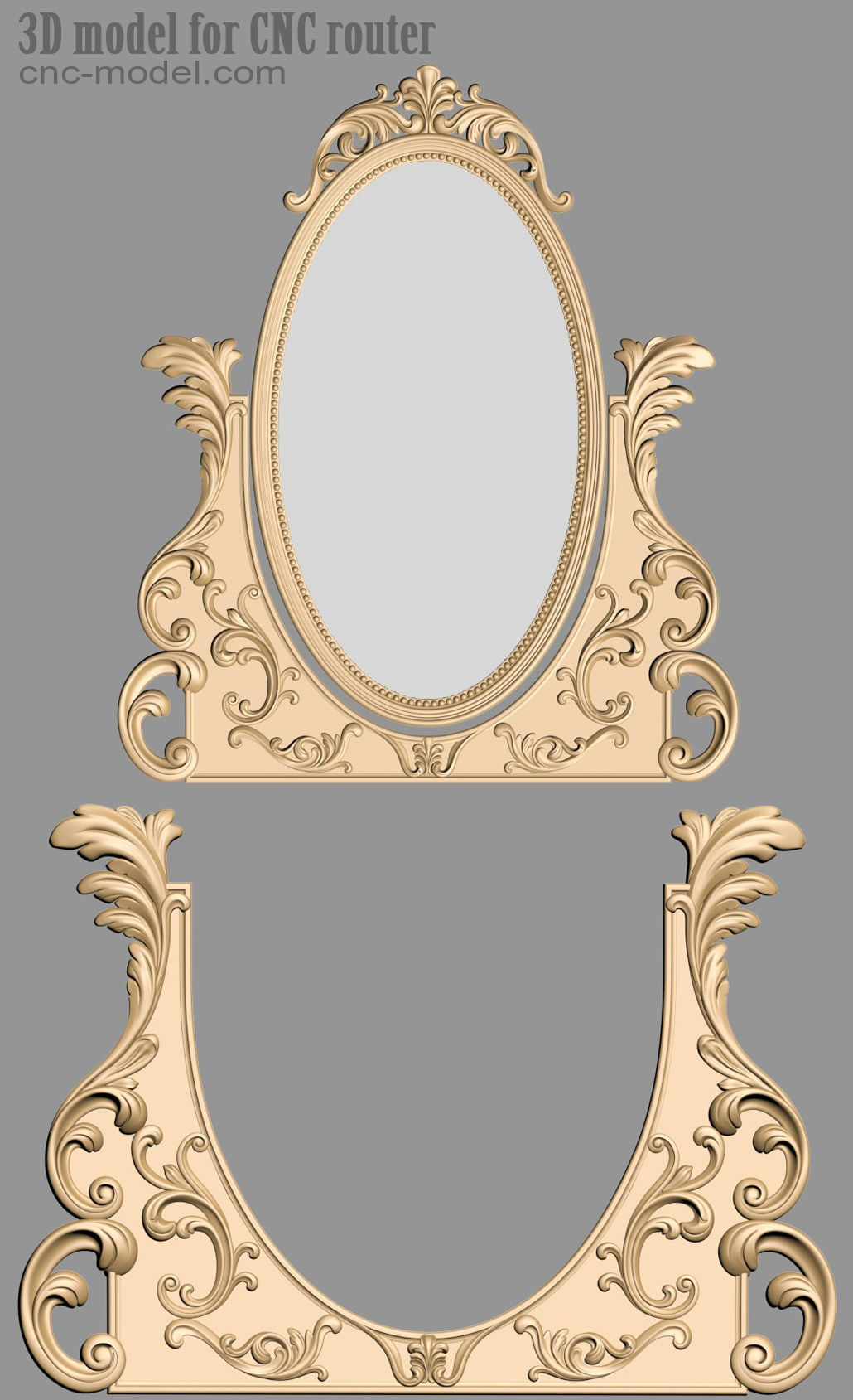 Frame mirror 3D model_13