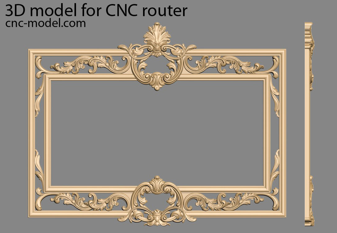 Frame mirror 3D model_41