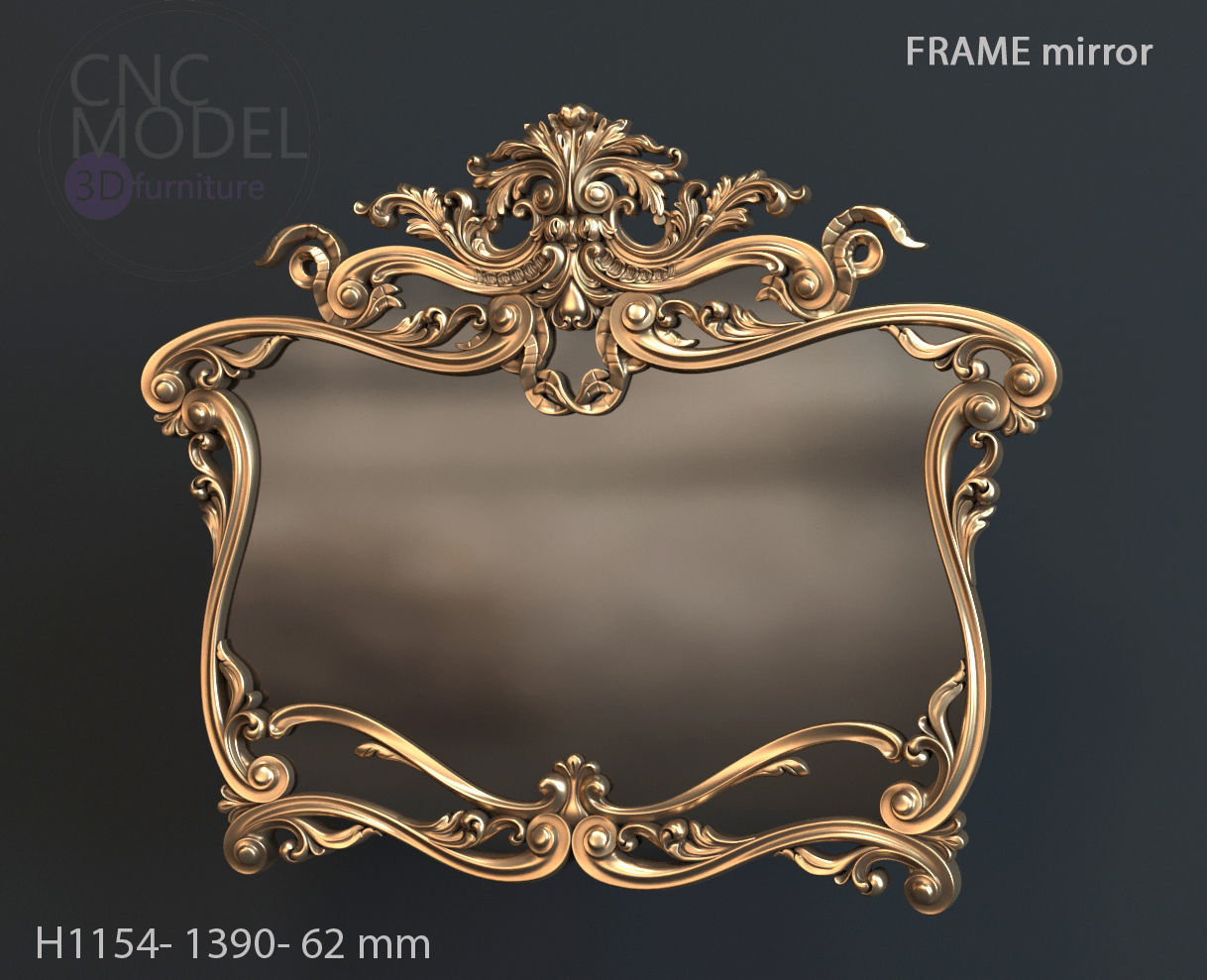 Frame mirror 3D model_28