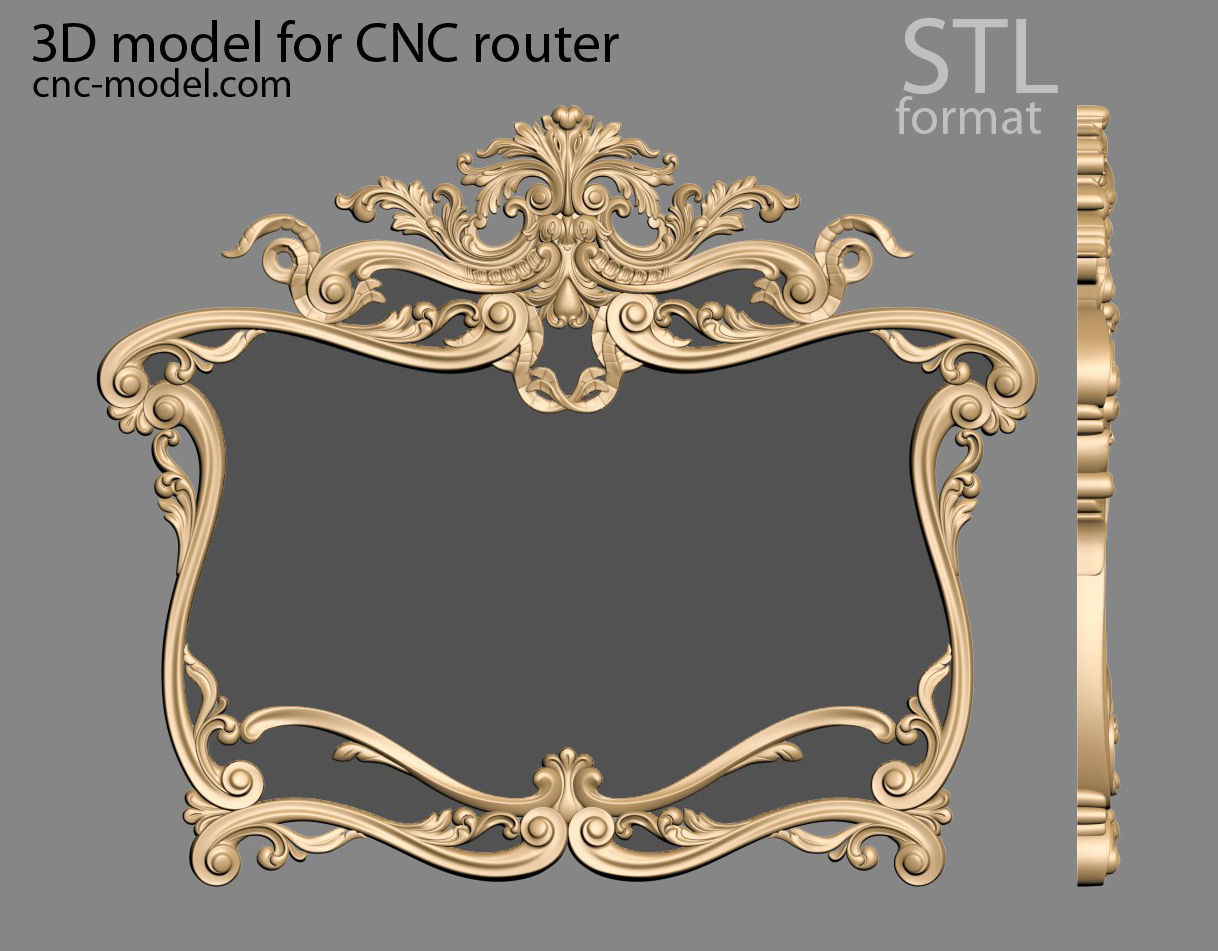 Frame mirror 3D model_29