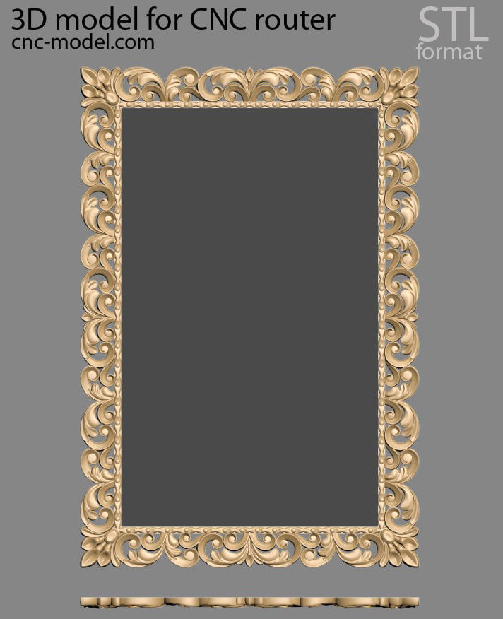 Frame mirror 3D model_23