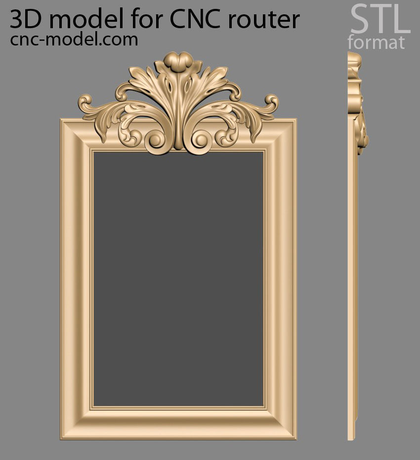 Frame mirror 3D model_27