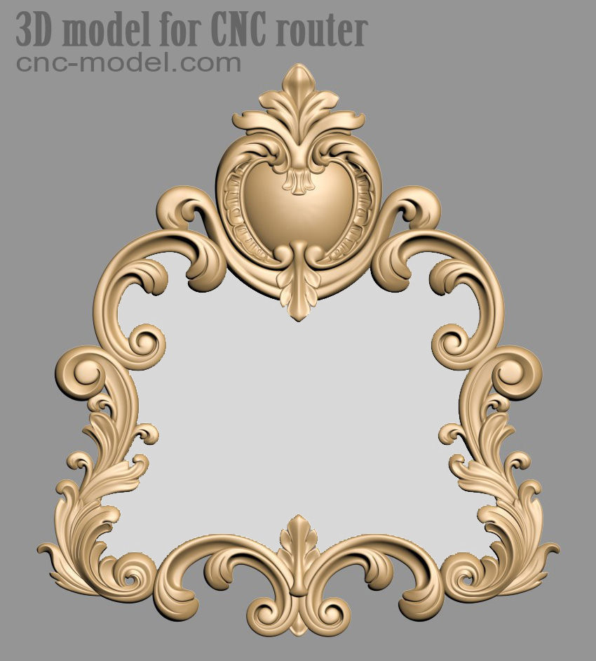 Frame mirror 3D model_15
