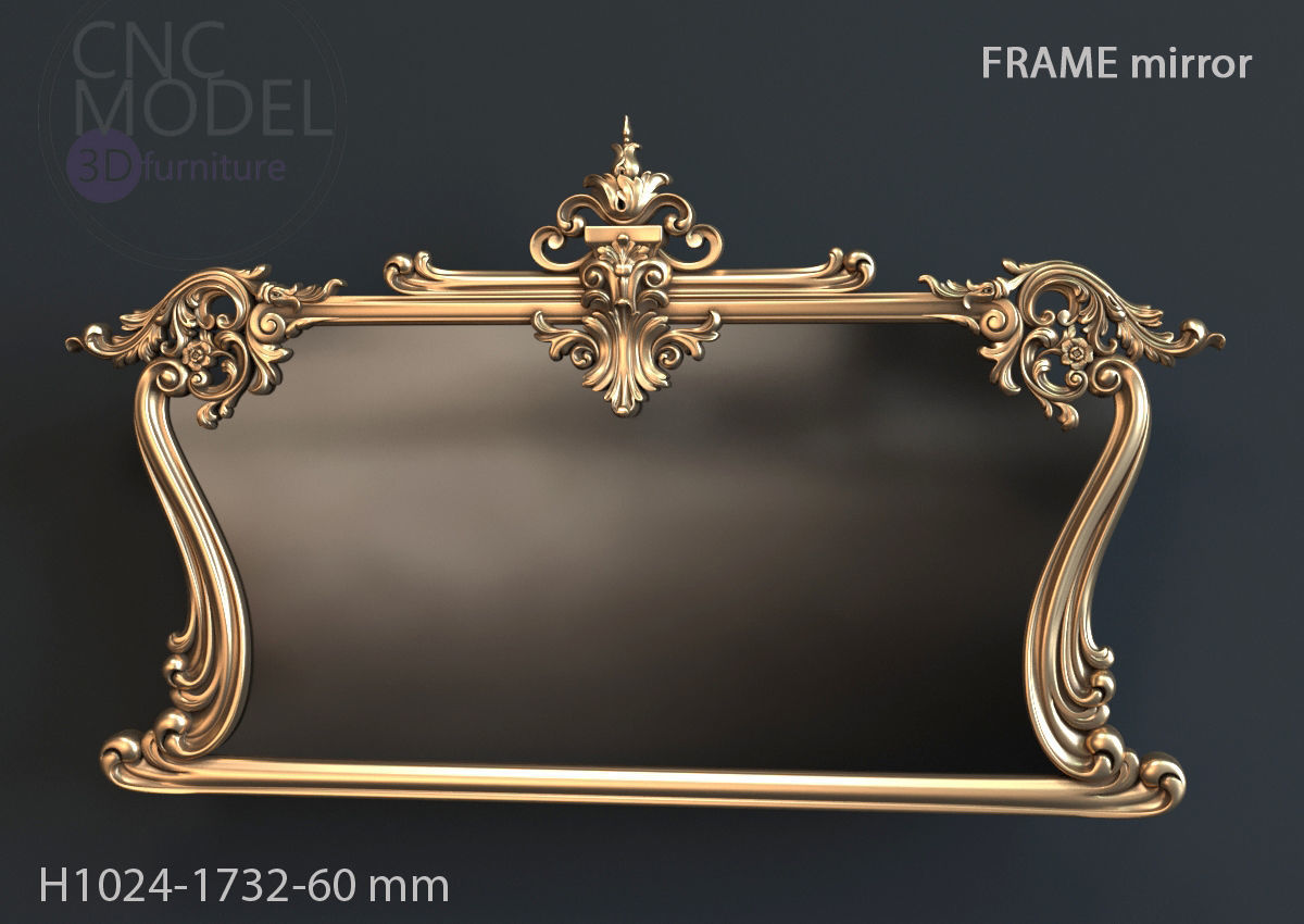 Frame mirror 3D model_34