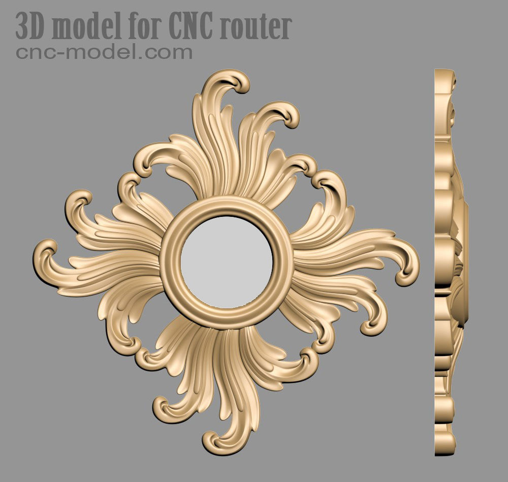 Frame mirror 3D model_11