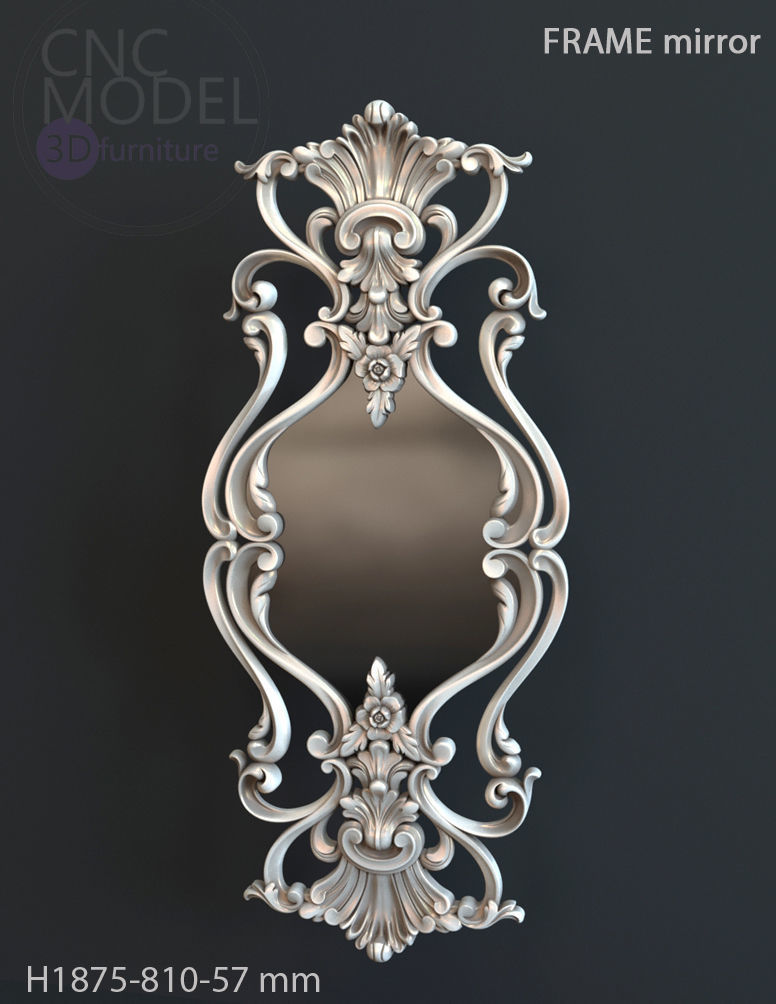 Frame mirror 3D model_30