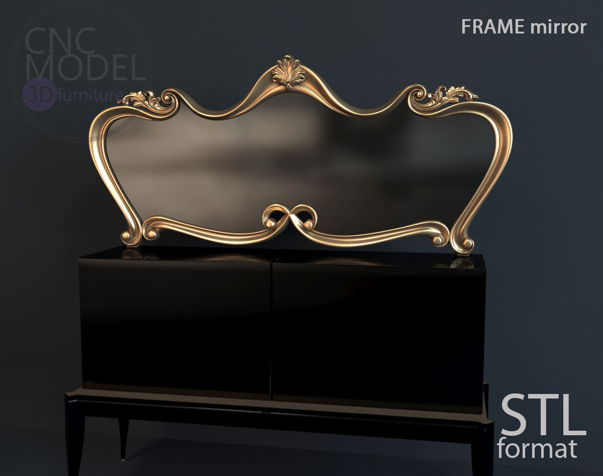 Frame mirror 3D model_44