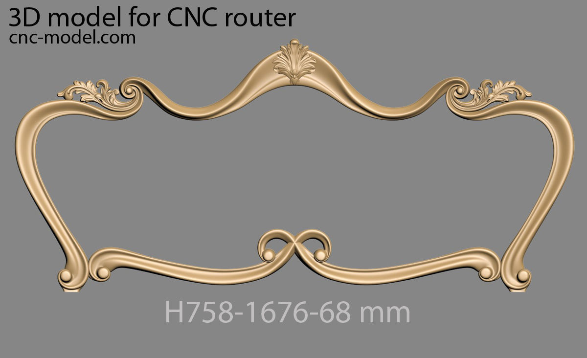 Frame mirror 3D model_45