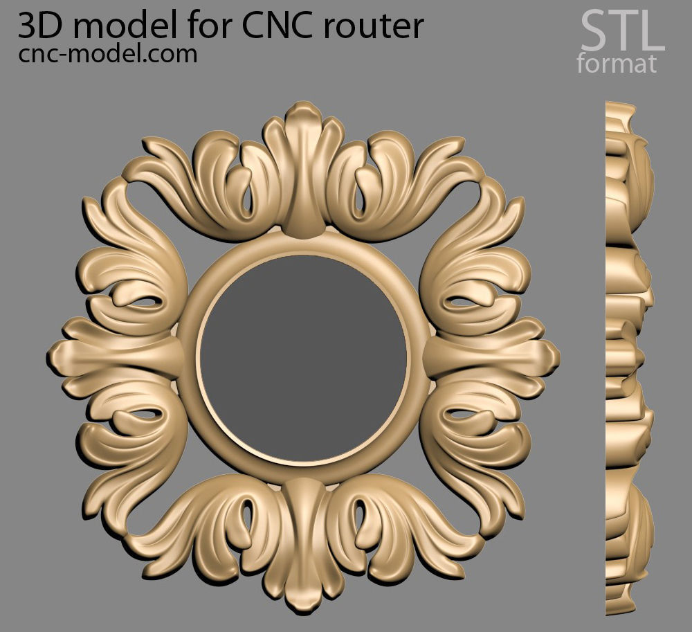 Frame mirror 3D model_25