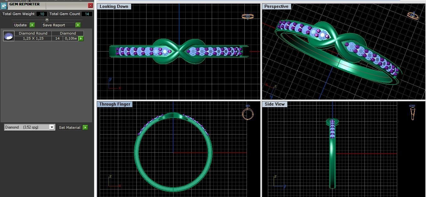 Infinity ring  3D print model_6