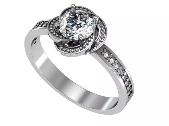 Diamond ring 3D print model