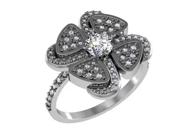 Diamond ring 3D print model
