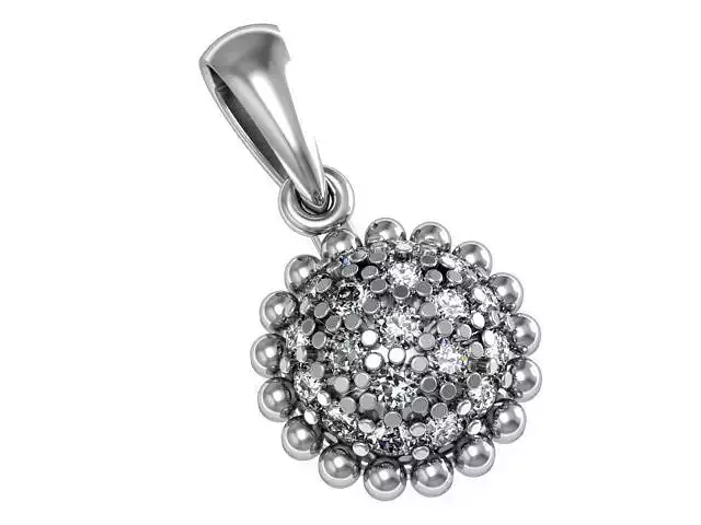 Diamond pendant bubbles