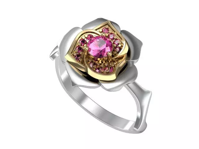 Ring rose 3D print model