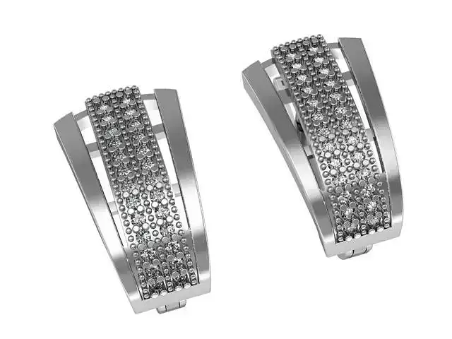 Classic diamond earrings