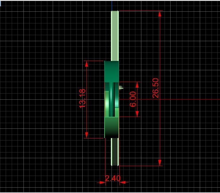 Triangular earrings with pendant 3D print model_8