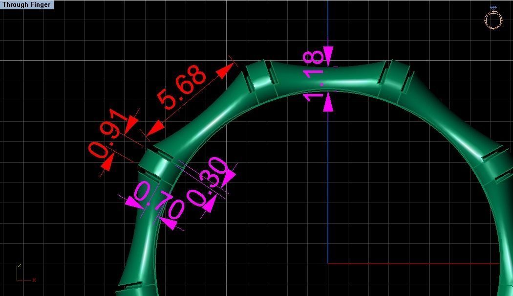 Bamboo ring   3D print model_5