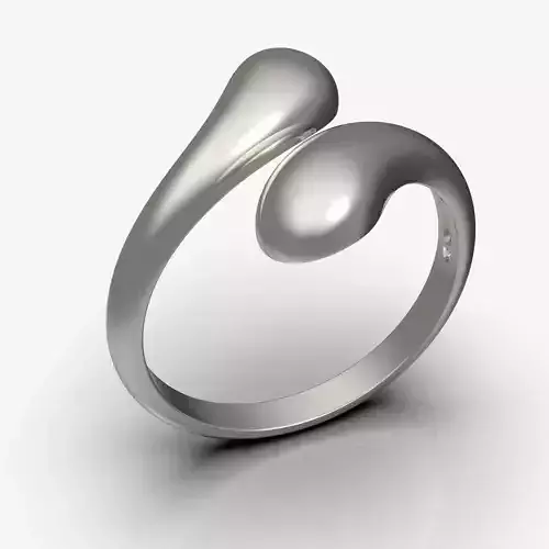Gem-free ring  3D print model