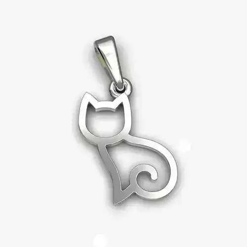 Pendant cat  3D print model