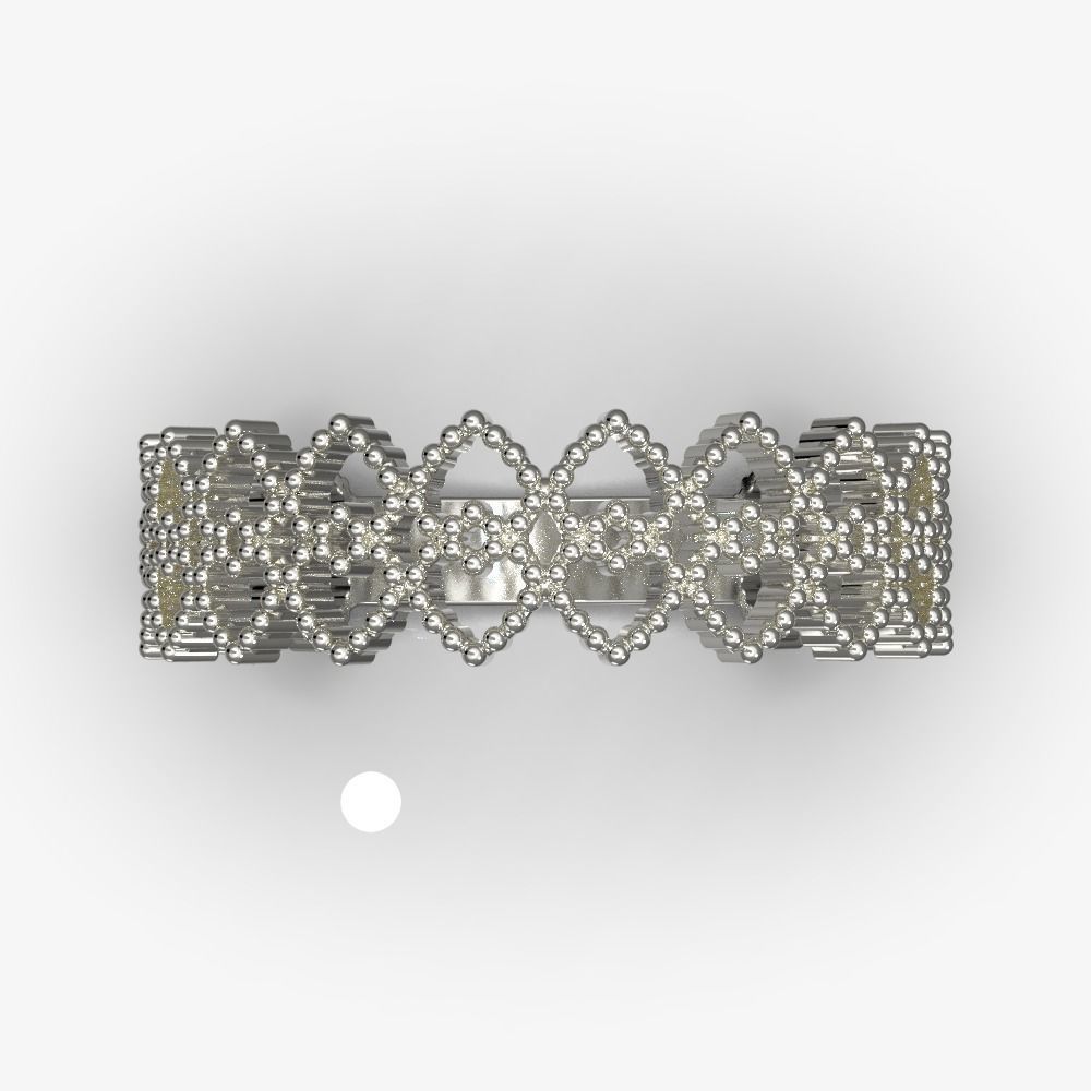 Filigree  ring   3D print model_3