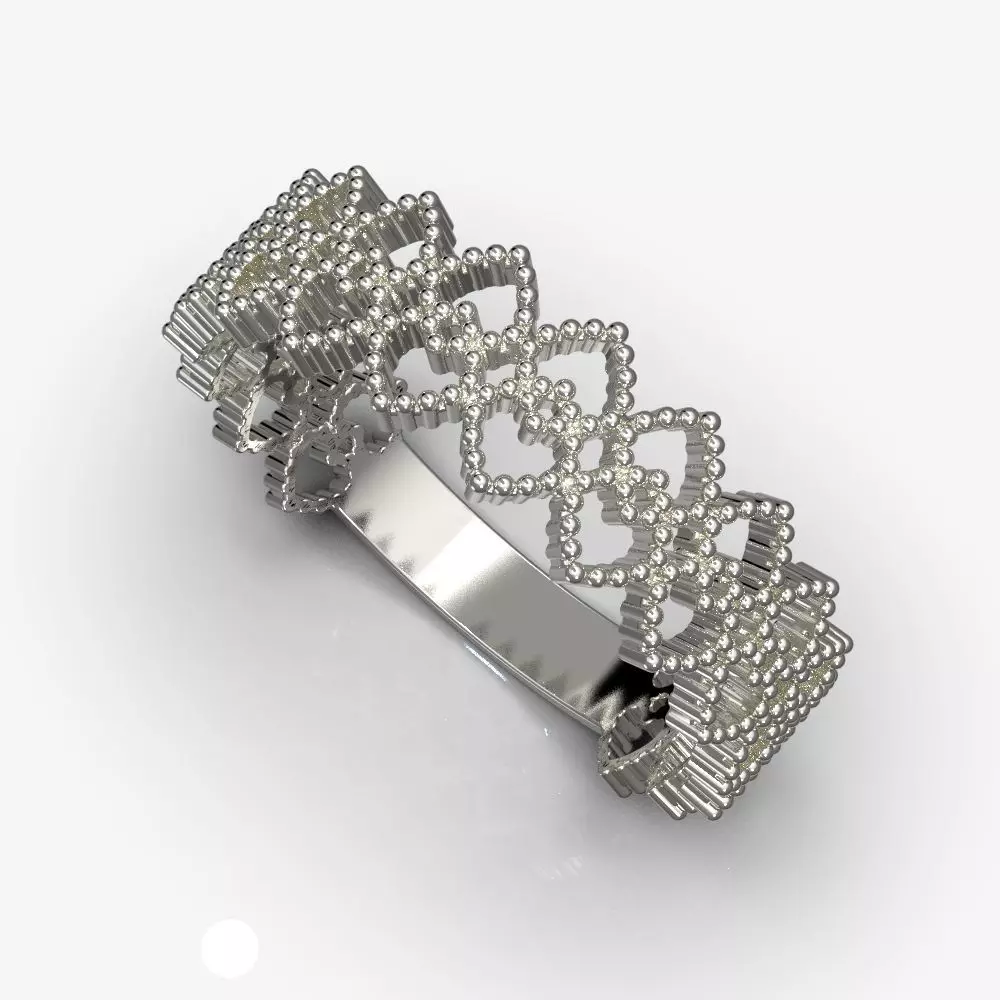 Filigree  ring   3D print model_0