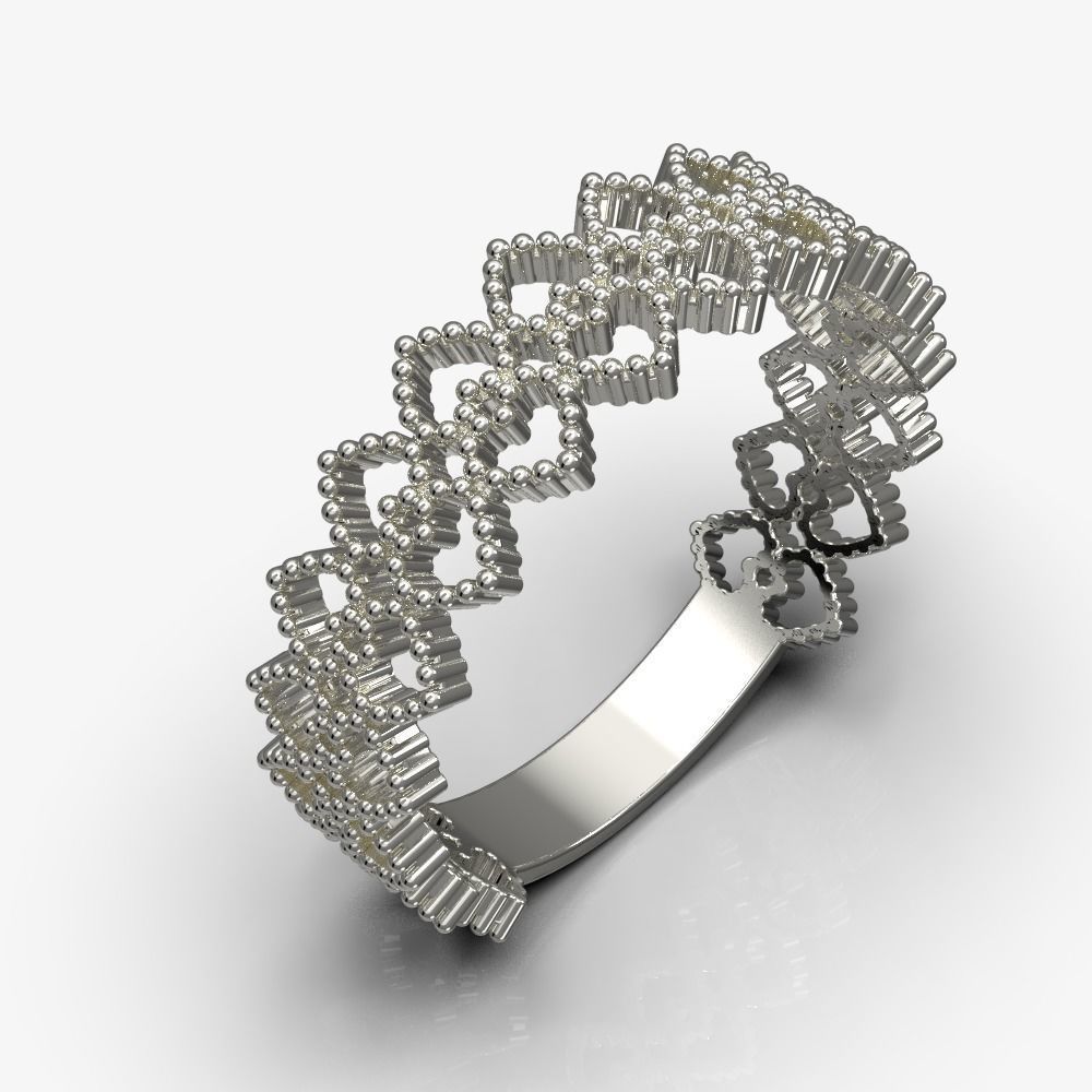 Filigree  ring   3D print model_2