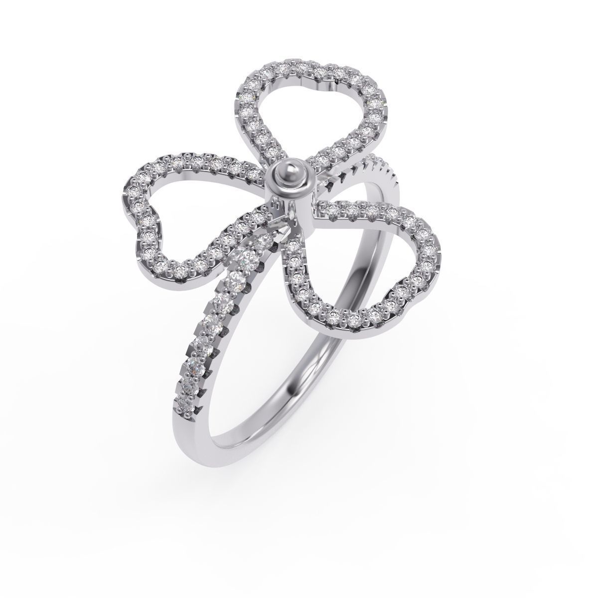 Tiffany diamond ring 3D print model