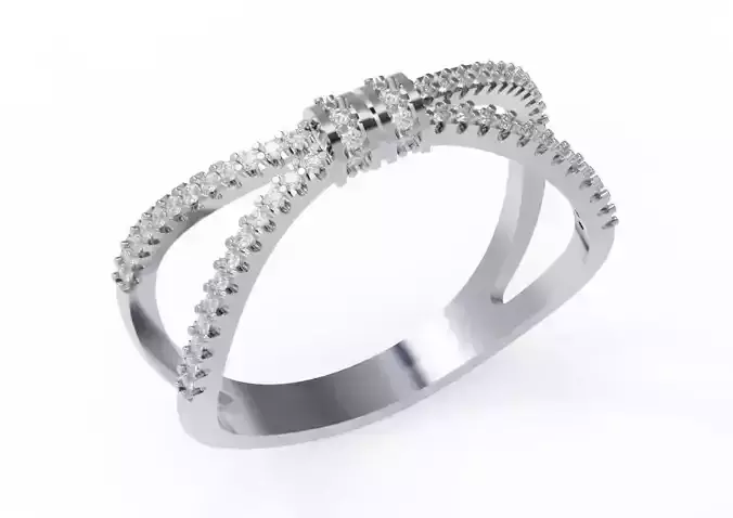 Diamonds ring 3D print model