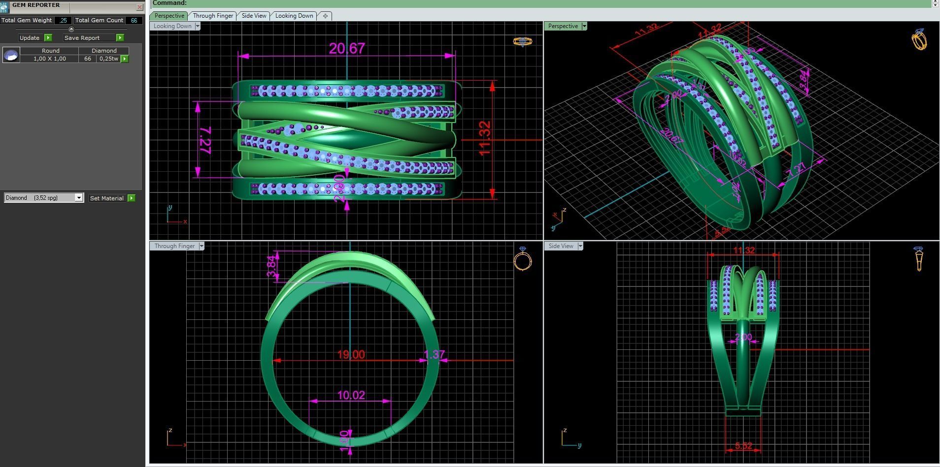 Braided ring  3D print model_2