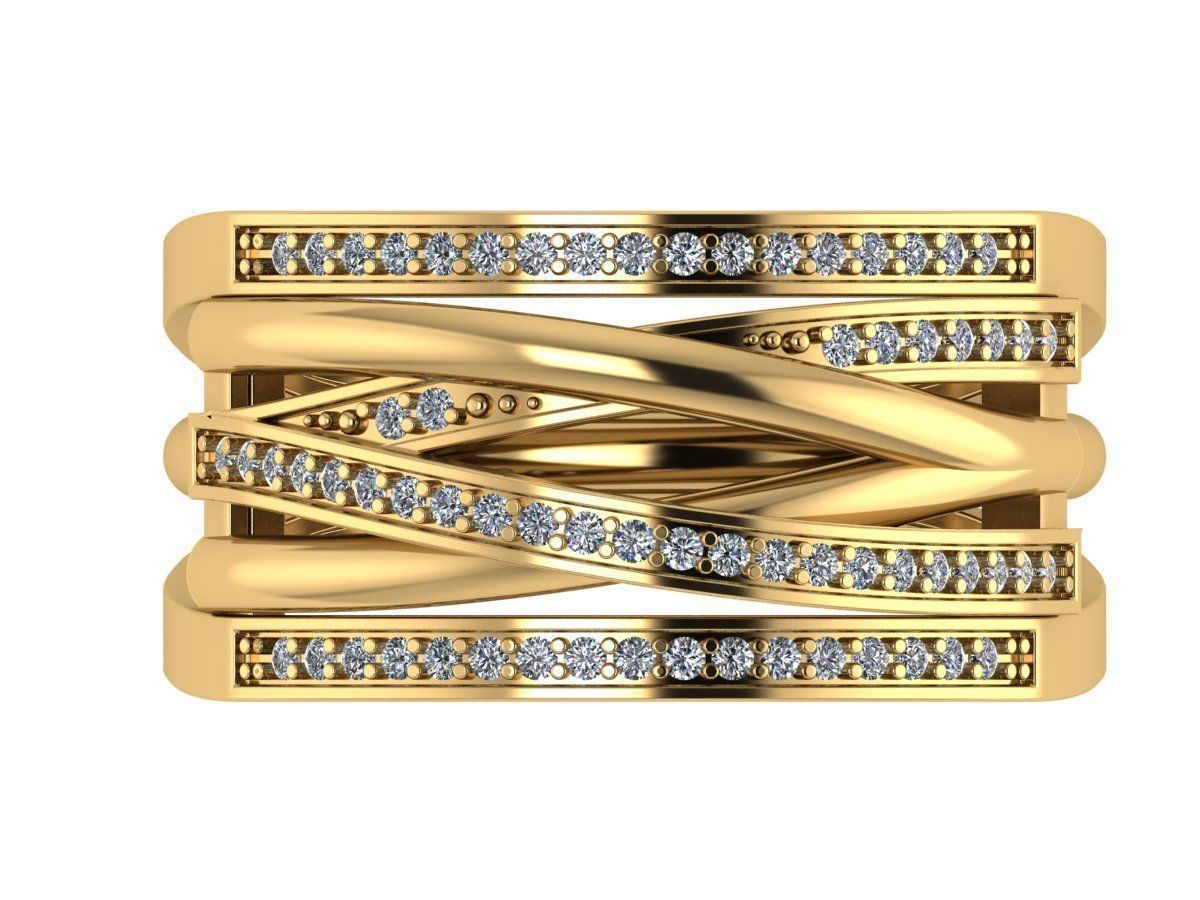 Braided ring  3D print model_1