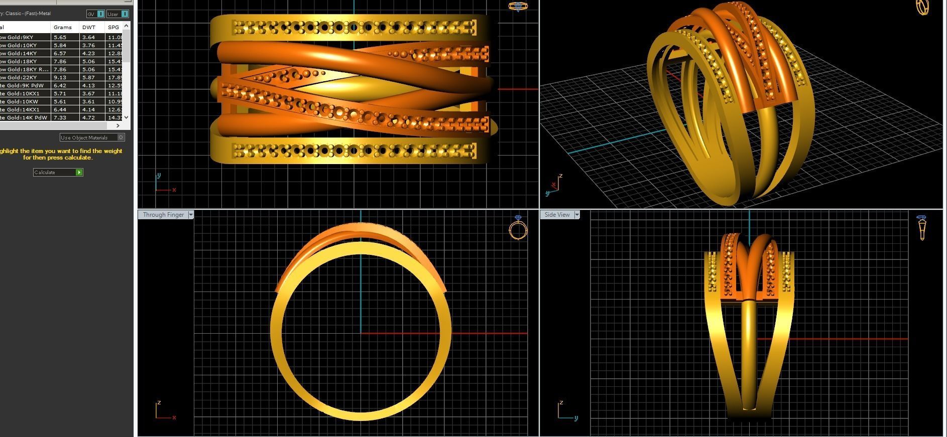 Braided ring  3D print model_3