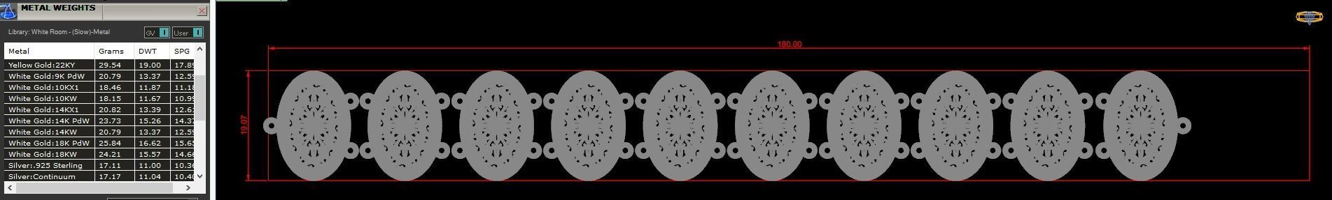 Jewelry set sterling silver ring with ornate design 3D print model_14