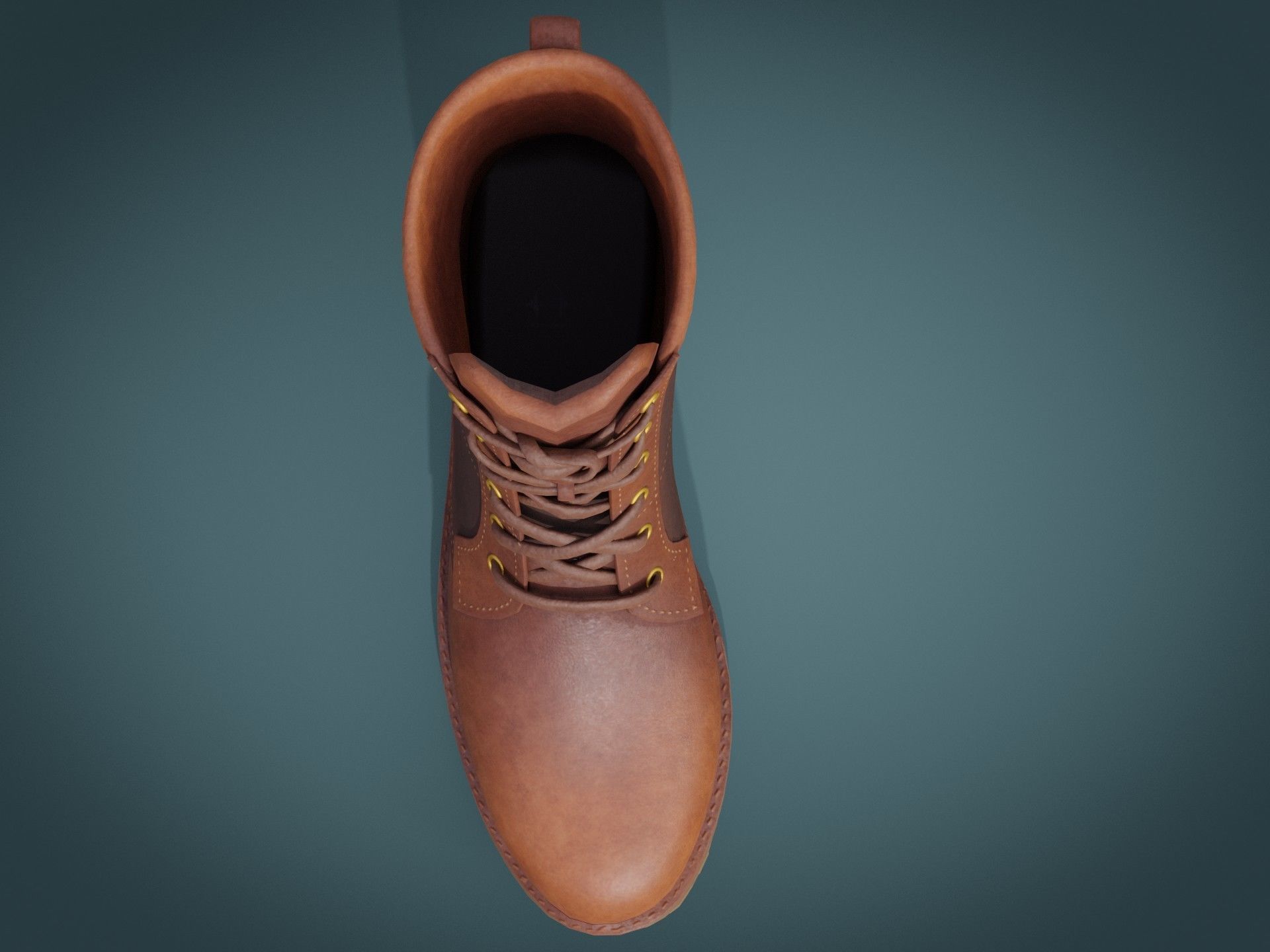Timberland Boots Low-poly 3D model_38