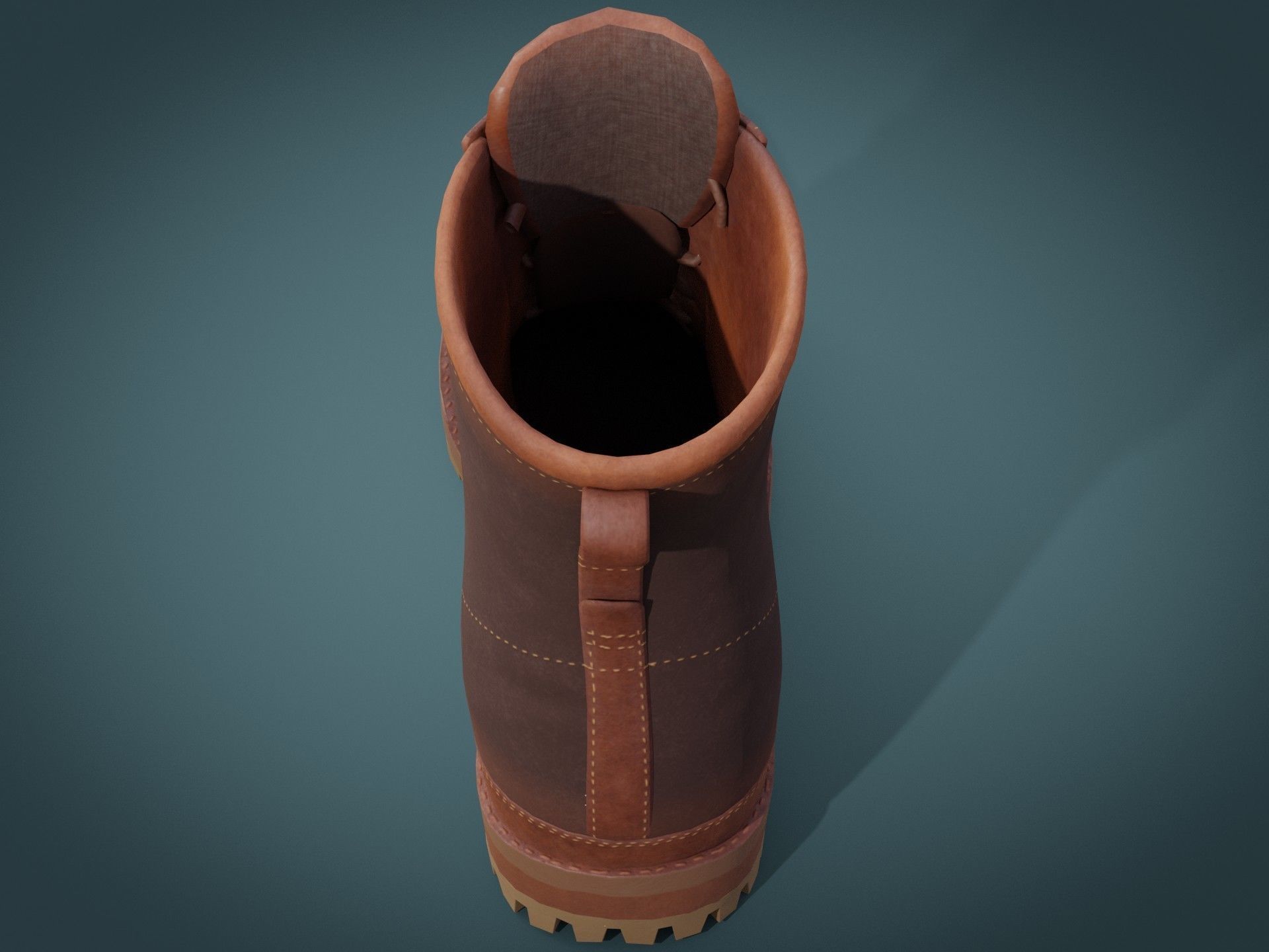 Timberland Boots Low-poly 3D model_40