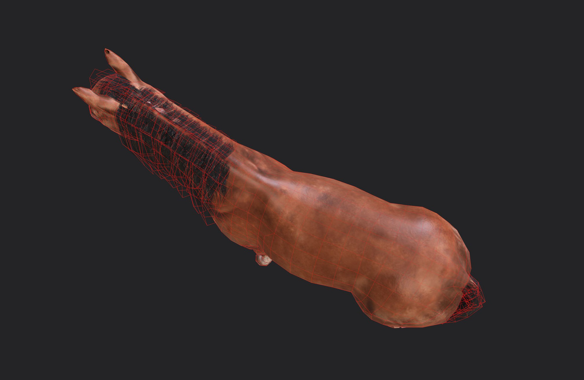 Horse Low-poly 3D model_8