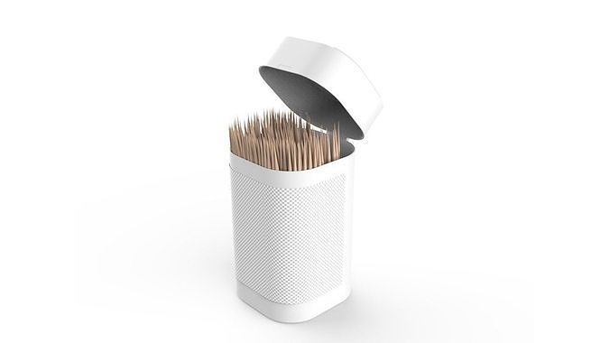 Toothpicks Container 3D model