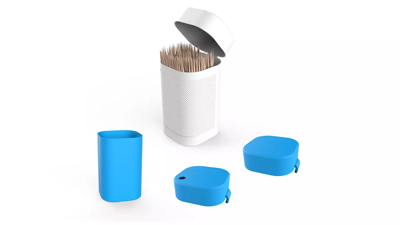 Toothpicks Container 3D print model_0