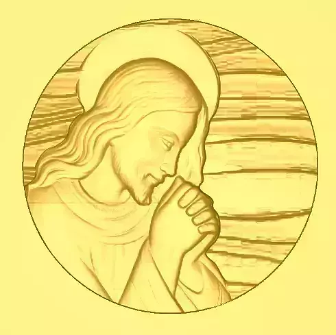 Jesus christ in circle