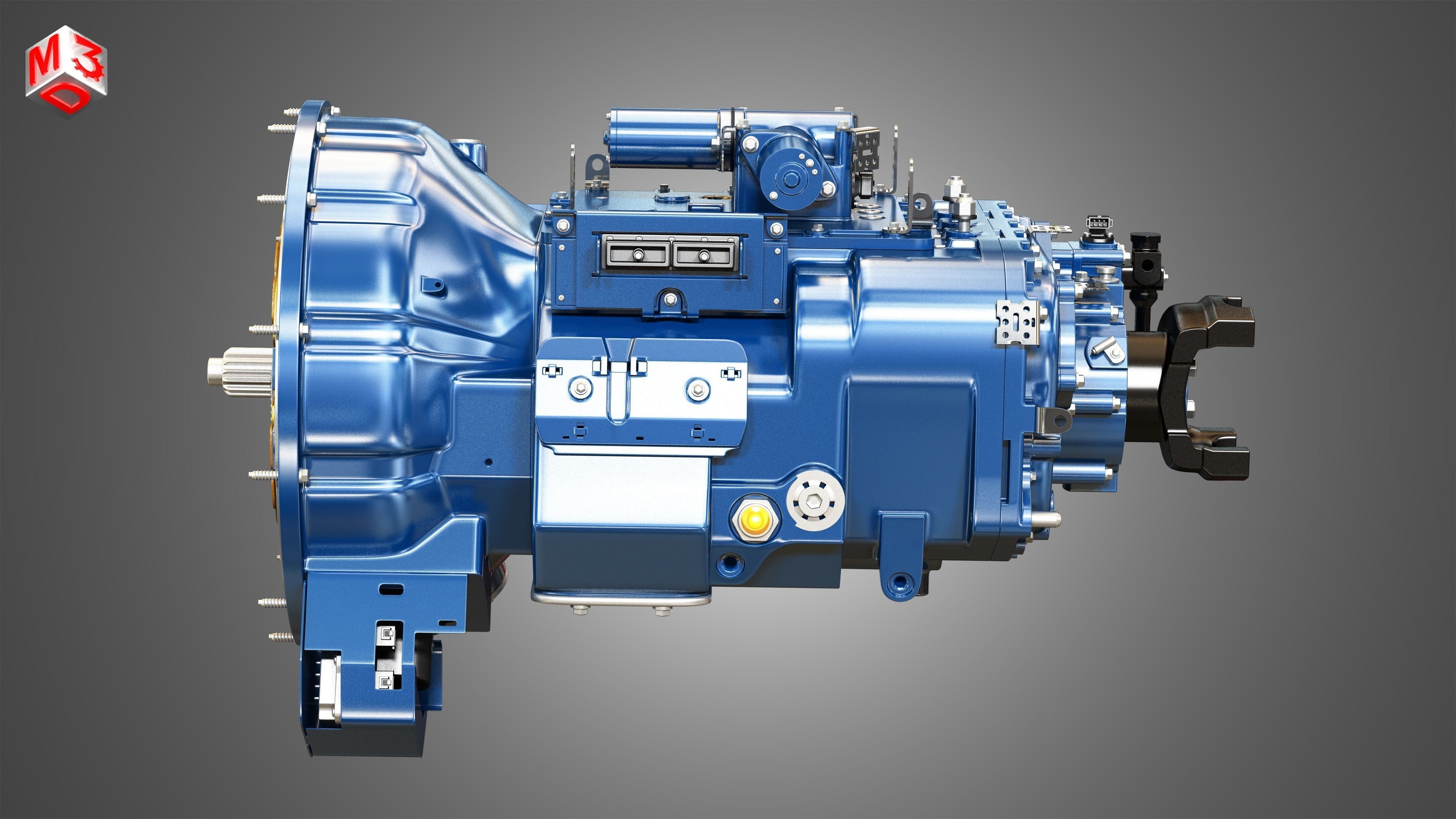 Heavy Duty Truck Transmission 3D model_5