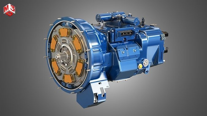 Heavy Duty Truck Transmission 3D model