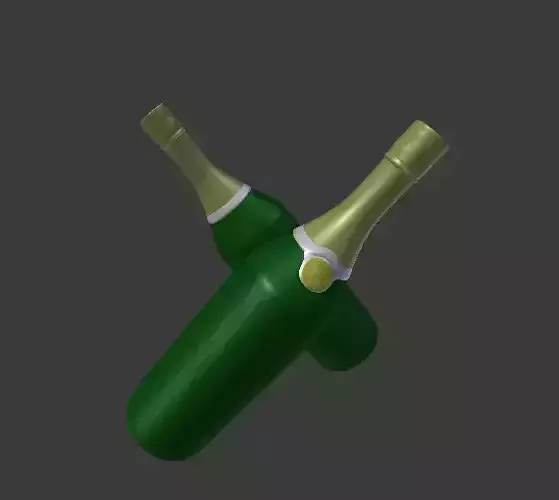 Spinning Bottles of Champaign 3D model
