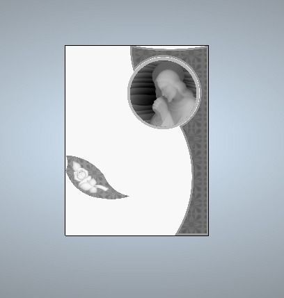 jesus christ headstone with texture 3D print model_1