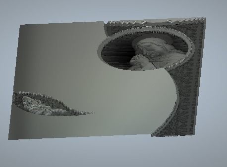 jesus christ headstone with texture 3D print model_5